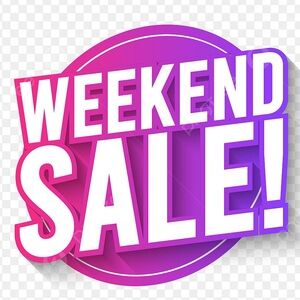 Weekend sale ends tomorrow, Sunday at‎ noon